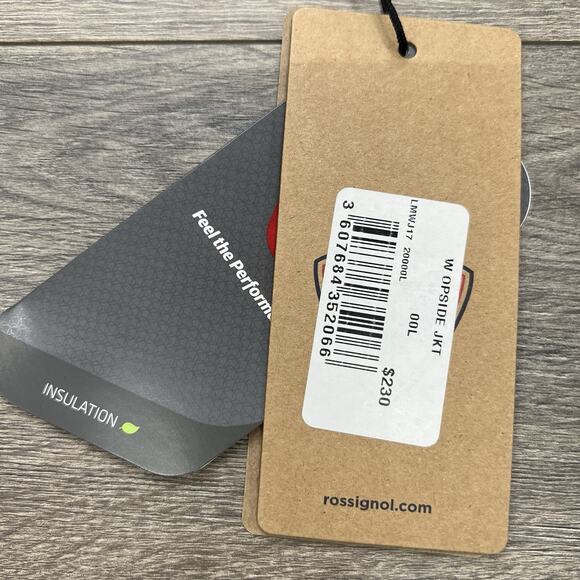 Rossignol Opside Jacket Size Large Womens Black Light Insulated Full Zip $230 - Picture 14 of 15